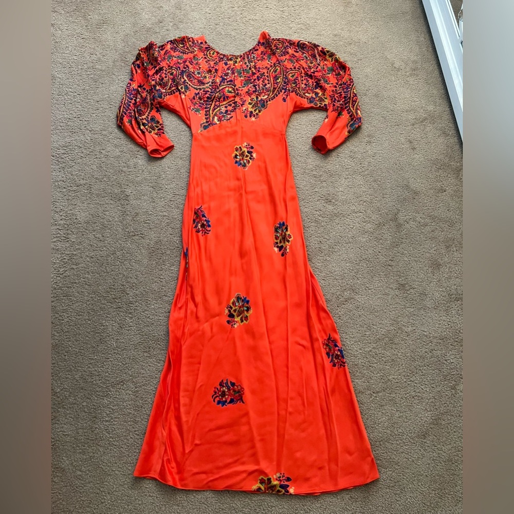 FREE PEOPLE MAXI SILK GOWN